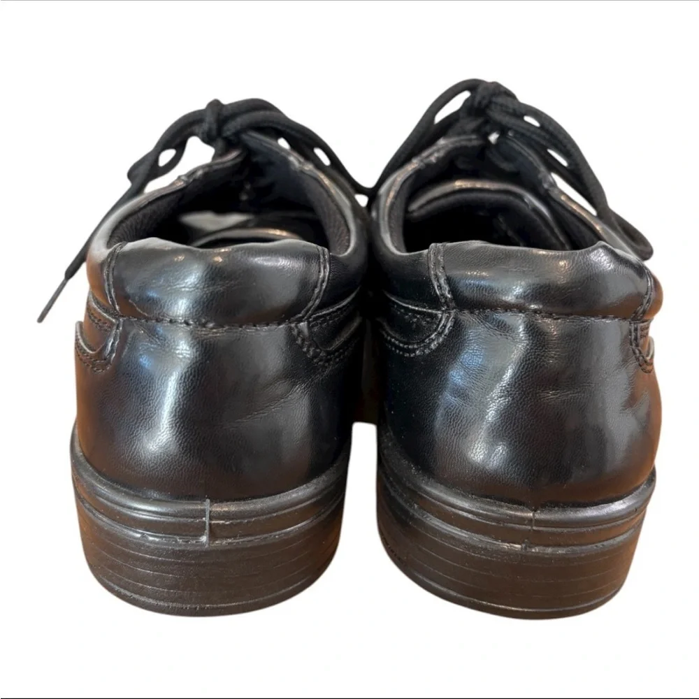 Deer Stags Sleek Kids Black Oxford Dress Shoes
